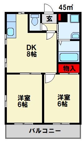 フォレストサイド本城東 間取り