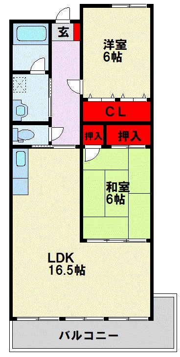 アイサム引野 間取り