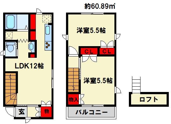 コートハウス赤坂コテージ 間取り