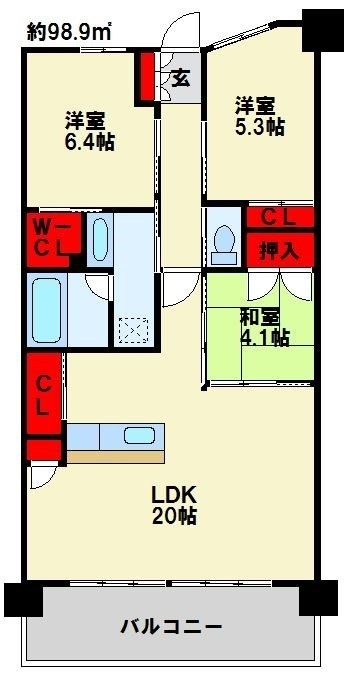 アーティックス 馬借 ヘリテイジ  207号室 間取り