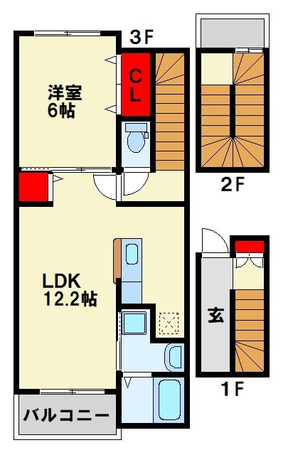 エクスクルーシブⅢ 間取り