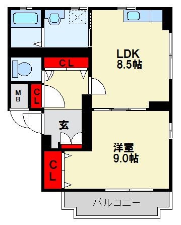 シティルーム東鳴水 間取り