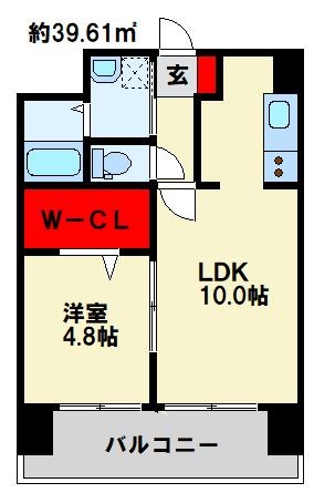 アルカーノ 405号室 間取り