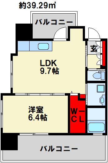フェルト127 901号室 間取り