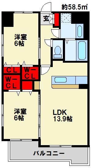 Eagle Port 間取り図