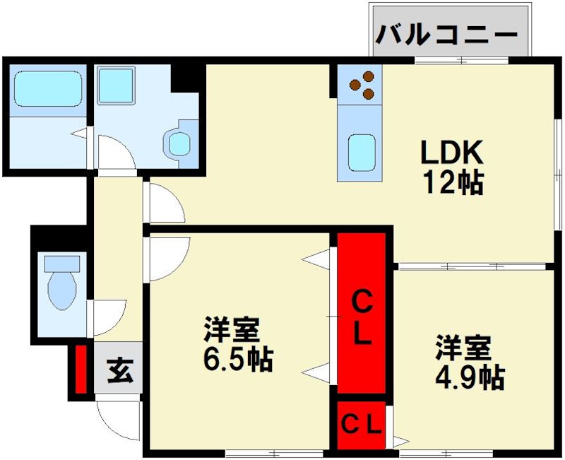 プレミールAsagiri 間取り図