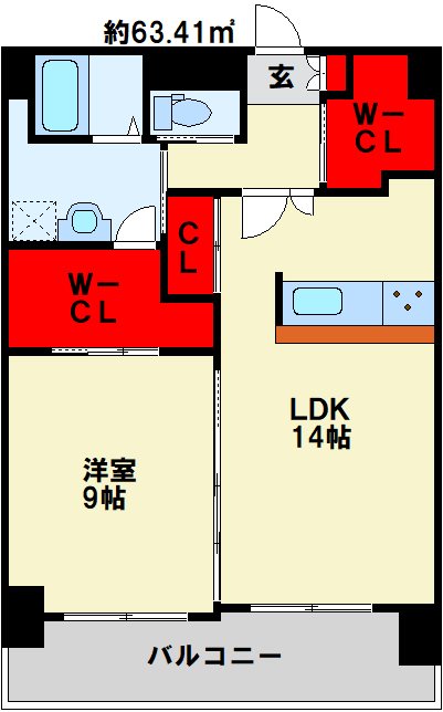 Bay Side Asano 間取り