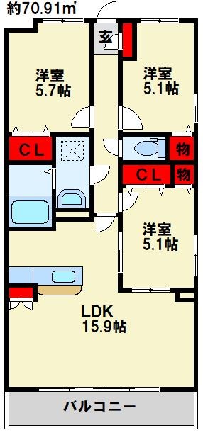 エスポワールⅡ 間取り