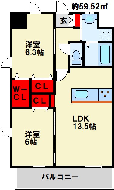メディプラカーサ  間取り