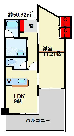 ピュアライフ砂津 間取り