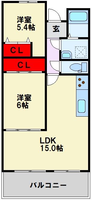 パークサイド萩原 間取り図