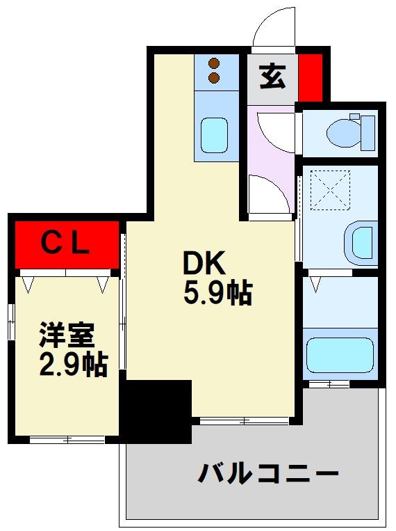 ラグーナ黒崎 301号室 間取り