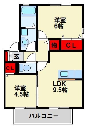 ポサーダ井草  101号室 間取り