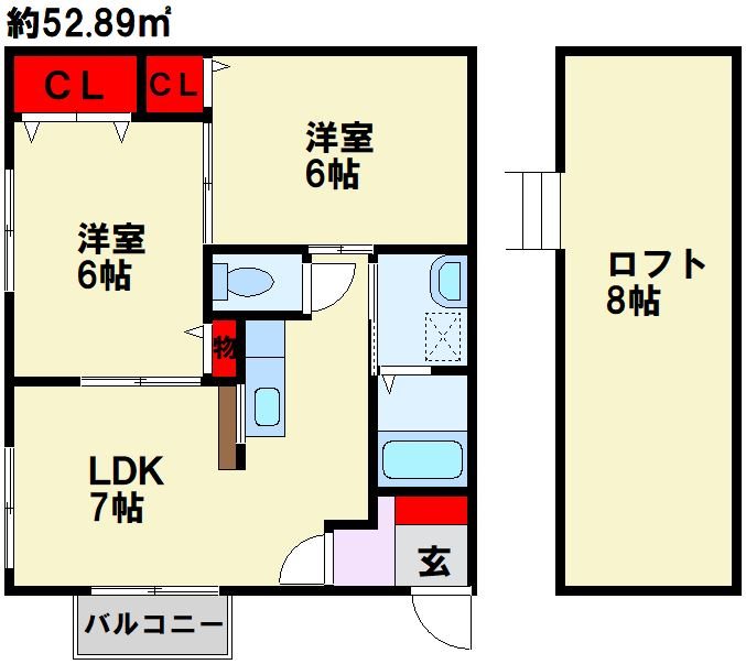 コーポカーペンターⅡ 間取り