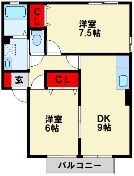 アクエリアン栄盛川 間取り