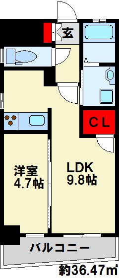 Erde三萩野 間取り図