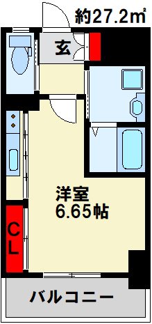 GALA PLATINUM COURT 406号室 間取り