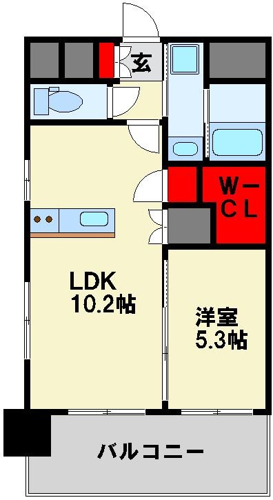 リオグランデ中央 601号室 間取り