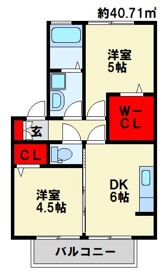 サンクラーズメゾン　A棟  間取り