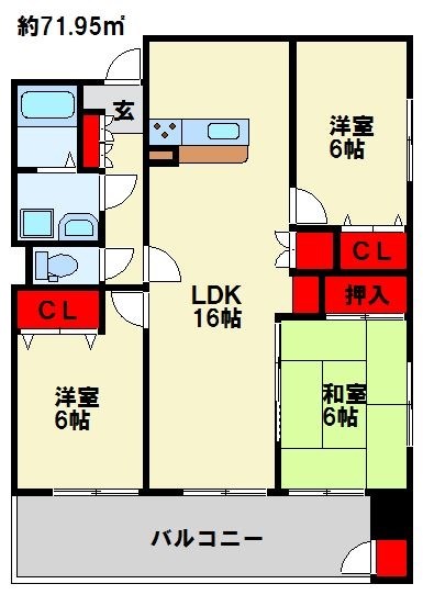 アンジェロポストⅢ 間取り図