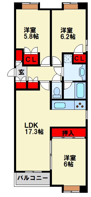 アメニス桜山寺A棟  間取り