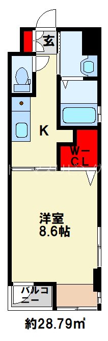 アルバース三萩野 301号室 間取り