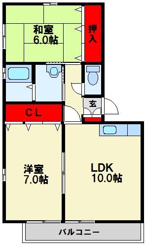アクティブ弐番館  間取り