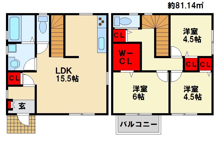 グラシオ八幡 Ⅱ 間取り