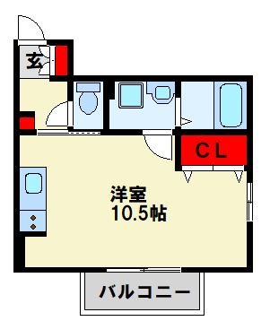 シェルフ宮丸 B棟 間取り図