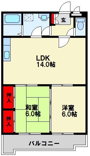 クレベール青山 204号室 間取り