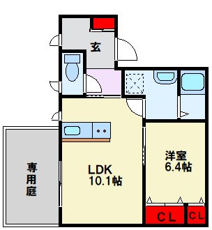 MAST緑ヶ丘 Ｆ棟 間取り