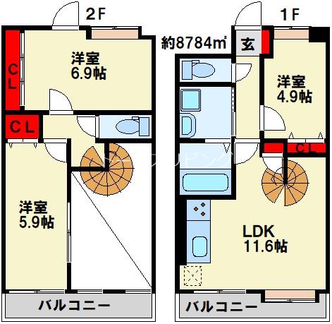 Ｊ－スクエア 1105号室 間取り