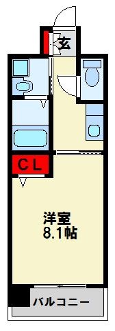アンフレーシュ  405号室 間取り