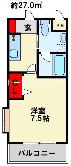 ギャラン吉野町 409号室 間取り