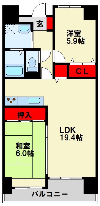 珪州館Ⅲ 間取り