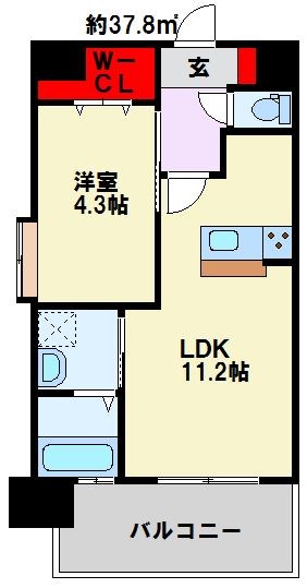ギャラン陣原 間取り図