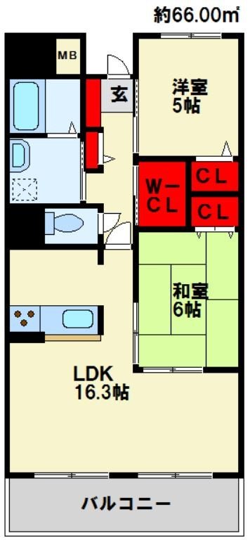 ウィズピュアあのお 間取り図