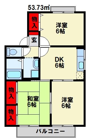 セジュール鴨生田 C棟  間取り