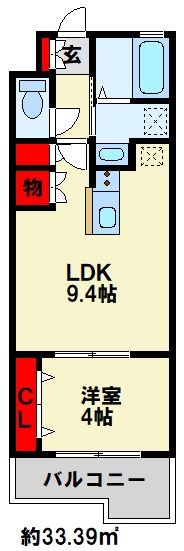 REGARIA KOKURAKITA　CENTER PLACE 間取り