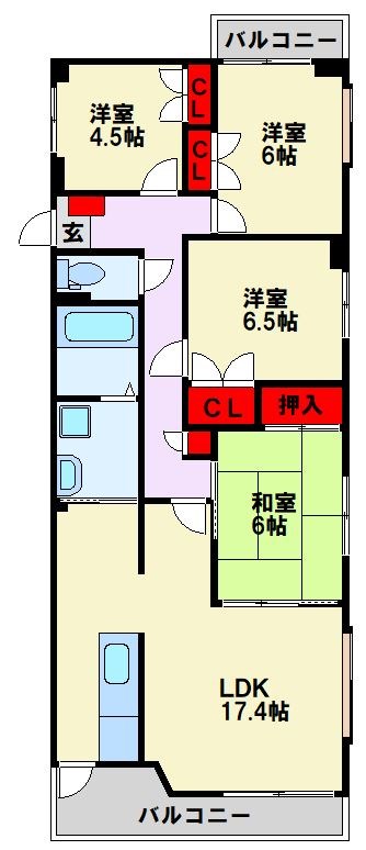 シャトレ諏訪町 間取り