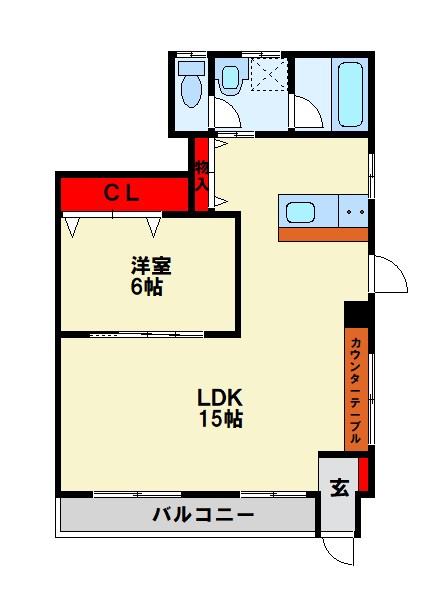 大西ビル 101号室 間取り