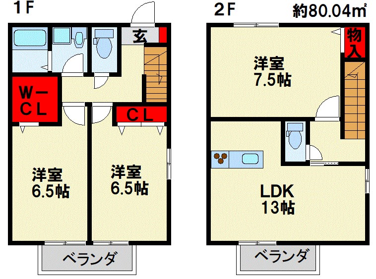 フレンドリースクエア鉄王 2号地    間取り図