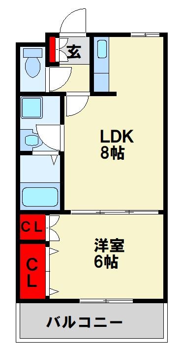 ローズフェアリーⅡ 105号室 間取り