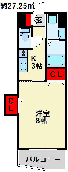 クレール花音 間取り