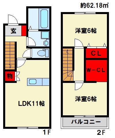 BOX西小倉Ⅰ 間取り図