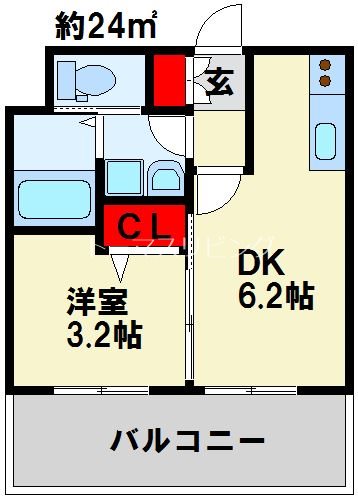 No.71オリエントトラストタワー 間取り図