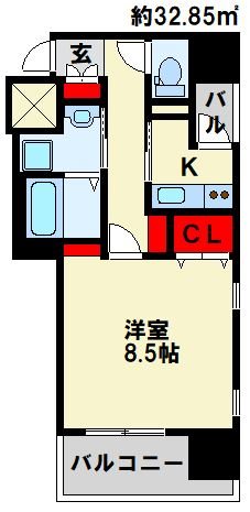 アースコートＹ’sシティ片野新町 間取り