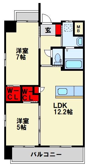 ウィングス里中 間取り図