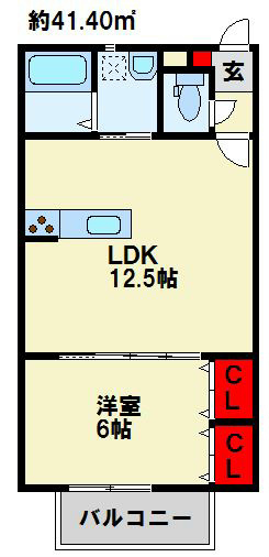 MOON赤坂　A棟 205号室 間取り