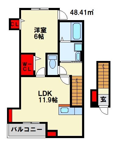サンシャインレジデンスはたけだ 201号室 間取り